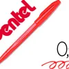 Stylo-feutre pentel sign pen aquarellable écriture large 0.8mm pointe fibre acrylique encre soluble eau coloris rouge