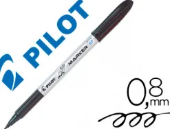 Stylo-feutre pilot cd marker recyclé écriture large 0.8mm spécial cd/dvd résistant eau lumière coloris noir