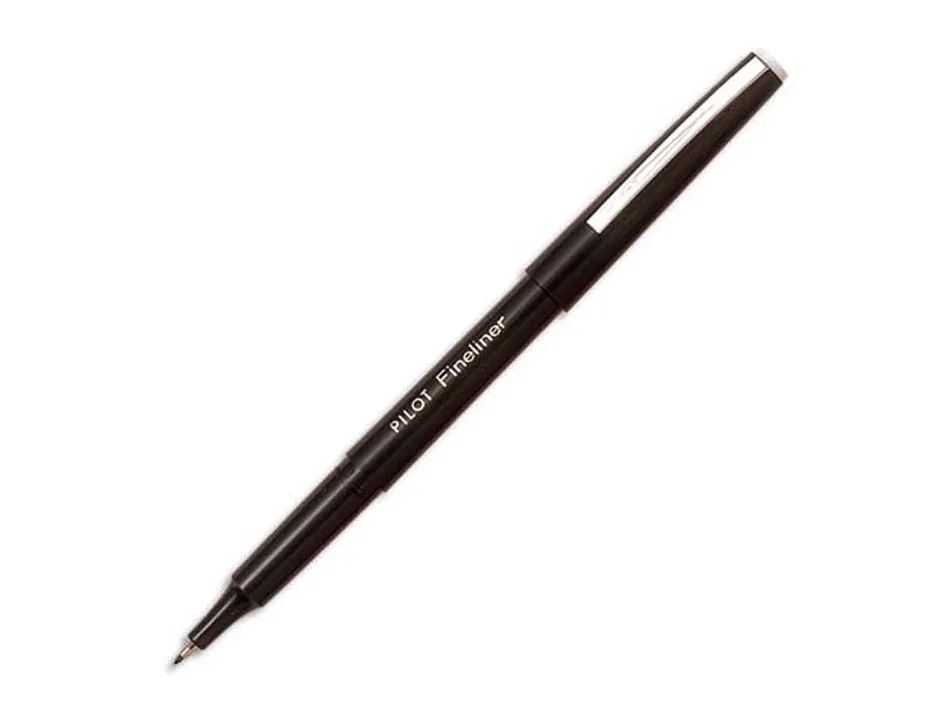 Stylo-feutre pilot fineliner écriture fine 0.3mm pointe polyacétate baguée encre liquide permet copies carbone noir