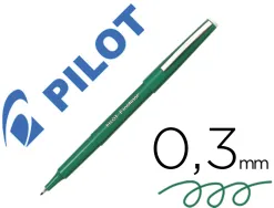 Stylo-feutre pilot fineliner écriture fine 0.3mm pointe polyacétate baguée encre liquide permet copies carbone vert
