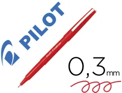Stylo-feutre pilot fineliner écriture fine 0.3mm pointe polyacétate baguée encre liquide permet copies carbone rouge