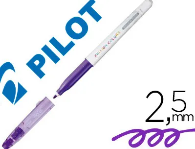 Stylo-feutre pilot frixion colors dessin effaçable pointe fibre résistante 2.5mm violet