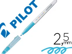 Stylo-feutre pilot frixion colors dessin effaçable pointe fibre résistante 2.5mm bleu clair