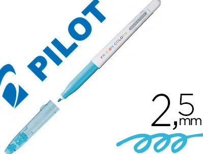 Stylo-feutre pilot frixion colors dessin effaçable pointe fibre résistante 2.5mm bleu clair