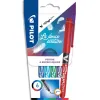 Stylo-feutre pilot v sign pen écriture moyenne 0.6mm pointe fibre polyester encre intense liquide pochette 6 unités