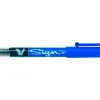 Stylo-feutre pilot v sign pen écriture moyenne 0.6mm pointe fibre polyester encre intense liquide niveau visible bleu