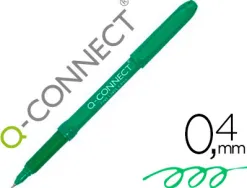 Stylo-feutre q-connect écriture fine 0.4mm pointe extra-fine corps couleur encre vert