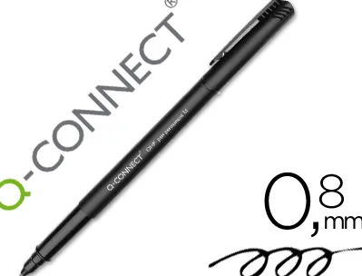 Stylo-feutre q-connect ohp pen permanent pointe moyenne multi-supports cd/dvd plastique coloris noir