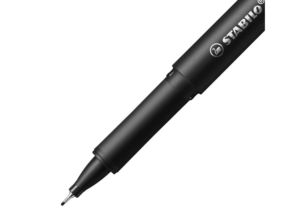 Stylo-feutre stabilo driver pointe fine trait 0,4mm encre noire