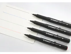Stylo-feutre stabilo driver pointe fine trait 0,4mm encre noire