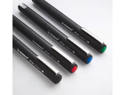Stylo-feutre stabilo driver pointe fine trait 0,4mm encre bleue