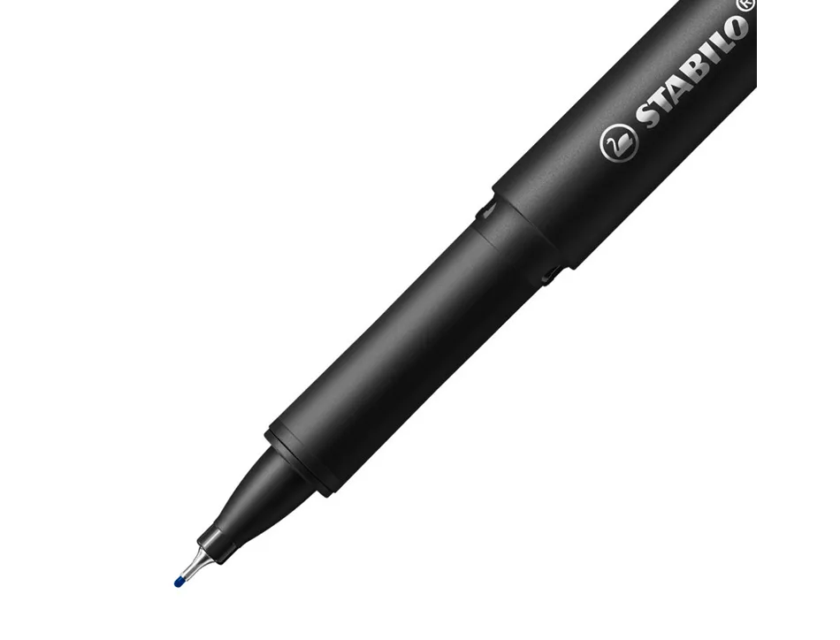 Stylo-feutre stabilo driver pointe fine trait 0,4mm encre bleue