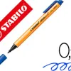 Stylo-feutre stabilo greenpoint plastique recyclé pointe large robuste écriture douce surlignage expressif bleu