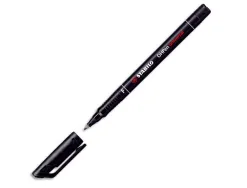 Stylo-feutre stabilo ohp pen soluble pointe fine 0.7mm multi-supports effaçable grip ergonomique coloris noir