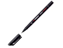Stylo-feutre stabilo ohp pen permanent pointe extra fine 0.4mm encre indélébile multi-supports agrafe coloris noir