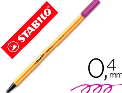 Stylo-feutre stabilo point 88 écriture fine 0.4mm 1000m pointe gainée métal corps hexagonal coloris violet
