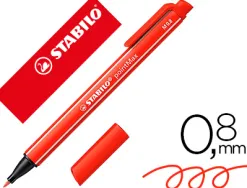 Stylo-feutre stabilo pointmax pointe moyenne nylon tracé 0.8mm ultra robuste coloris rouge