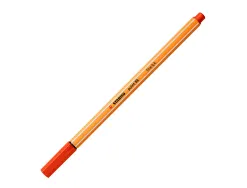 Stylo-feutre stabilo point 88 écriture fine 0.4mm 1000m pointe gainée métal corps hexagonal coloris rouge