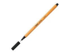 Stylo-feutre stabilo point 88 écriture fine 0.4mm 1000m pointe gainée métal corps hexagonal coloris noir