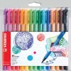 Stylo-feutre stabilo pointmax trace 0,8mm pointe moyenne nylon ultra robuste pochette 15 unites assorties