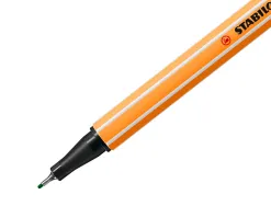 Stylo-feutre stabilo point 88 écriture fine 0.4mm 1000m pointe gainée métal corps hexagonal coloris vert