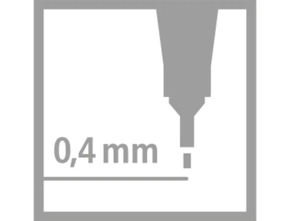Stylo-feutre stabilo point 88 écriture fine 0.4mm 1000m pointe gainée métal pochette 10 coloris assortis