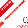 Stylo-feutre stabilo sensor pointe fine gainée métal amortisseur 1200m écriture tracé 0.3mm coloris rouge