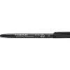 Stylo-feutre staedtler lumocolor permanent pointe moyenne multi-supports séchage immédiat résistant eau coloris noir