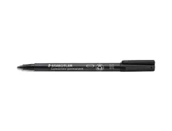 Stylo-feutre staedtler lumocolor permanent pointe moyenne multi-supports séchage immédiat résistant eau coloris noir
