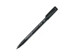 Stylo-feutre staedtler lumocolor permanent pointe moyenne multi-supports séchage immédiat résistant eau coloris noir