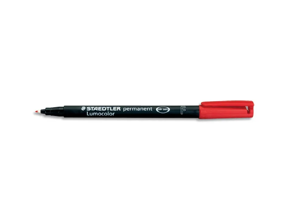 Stylo-feutre staedtler lumocolor permanent pointe moyenne multi-supports séchage immédiat résistant eau coloris noir