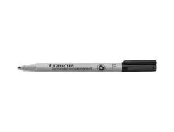Stylo-feutre staedtler lumocolor soluble écriture fine 0.6mm multi-supports effaçable coloris noir