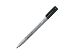 Stylo-feutre staedtler lumocolor permanent pointe fine 0.6mm multi-supports séchage immédiat résistant eau coloris noir