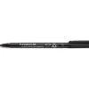 Stylo-feutre staedtler lumocolor permanent pointe extra fine multi-supports séchage immédiat résistant eau coloris noir
