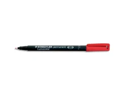 Stylo-feutre staedtler lumocolor permanent pointe fine 0.6mm multi-supports séchage immédiat résistant eau coloris rouge