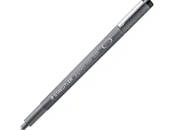 Stylo-feutre staedtler pigment liner technique 0.05mm encre noire infalsifiable pointe calibrée baguée métal