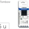 Stylo-feutre tombow mono drawing pen set bold 4 pieces 02 04 06 08 coloris noir