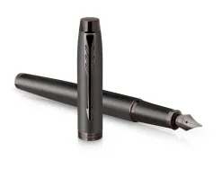 Stylo-plume parker im monochrome noir pointe moyenne encre bleu etui cadeau