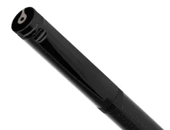 Stylo-plume belius neptuno corps aluminium texture wavy encre bleue coloris bleu marine boite design