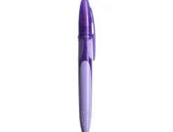 Stylo-plume bic easy clic cartouche chargement latéral grip caoutchouc 4 coloris assortis