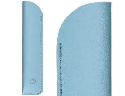 Stylo-plume et etui en simili cuir belius space b monochrome sans agrafe encre bleue coloris bleu dans coffret cadeau