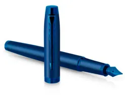 Stylo-plume parker im monochrome bleu pointe moyenne encre bleu etui cadeau