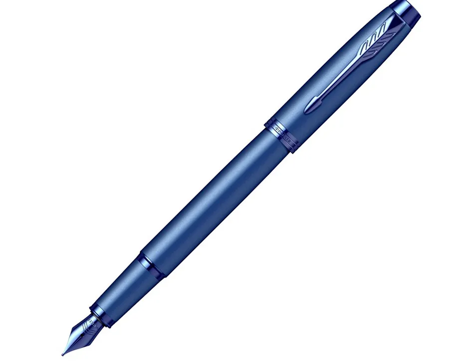 Stylo-plume parker im monochrome bleu pointe moyenne encre bleu etui cadeau