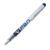 Stylo-plume pilot v pen jetable pointe moyenne régulateur débit encre liquide visible coloris bleu