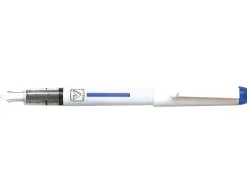 Stylo-plume pilot v pen jetable pointe moyenne régulateur débit encre liquide visible coloris bleu