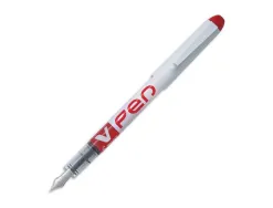 Stylo-plume pilot v pen jetable pointe moyenne régulateur débit encre liquide visible coloris rouge