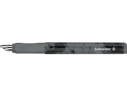 Stylo-plume schneider easy pointe acier taille m encre bleu royal effacable coloris noir