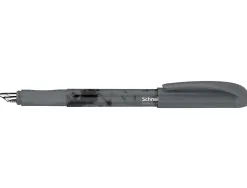 Stylo-plume schneider easy pointe acier taille m encre bleu royal effacable coloris noir