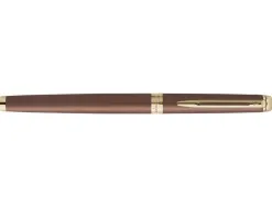Stylo-plume waterman hemisphere metallic capuchon clip pointe fine coloris rouge cuivre coffret cadeau