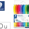 Stylos billes staedtler ball432 medium coloris assortis pochette de 10